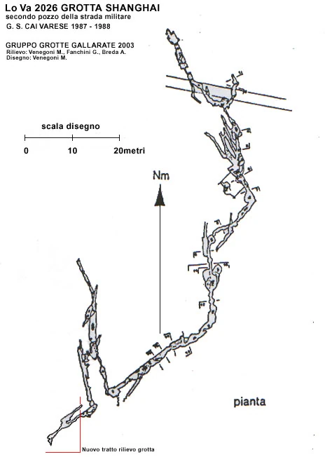 Pianta della Grotta Shanghai